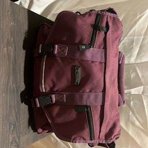 TENBA CAMERA BAG PURPLE LAPTOP BAG PADDED CAMERA BAG SECTIONS STORAGE SPACE